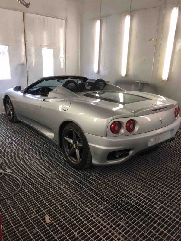 réparation et peinture d un pare-chocs de Ferrari sur Aix-en-Provence